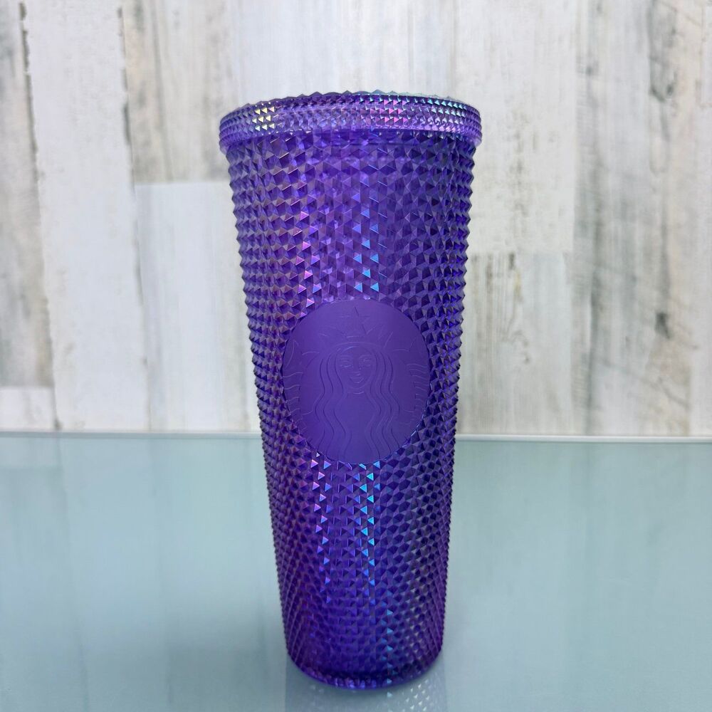 Starbucks Purple Oil Slick Studded Tumbler Cup 24 oz Venti